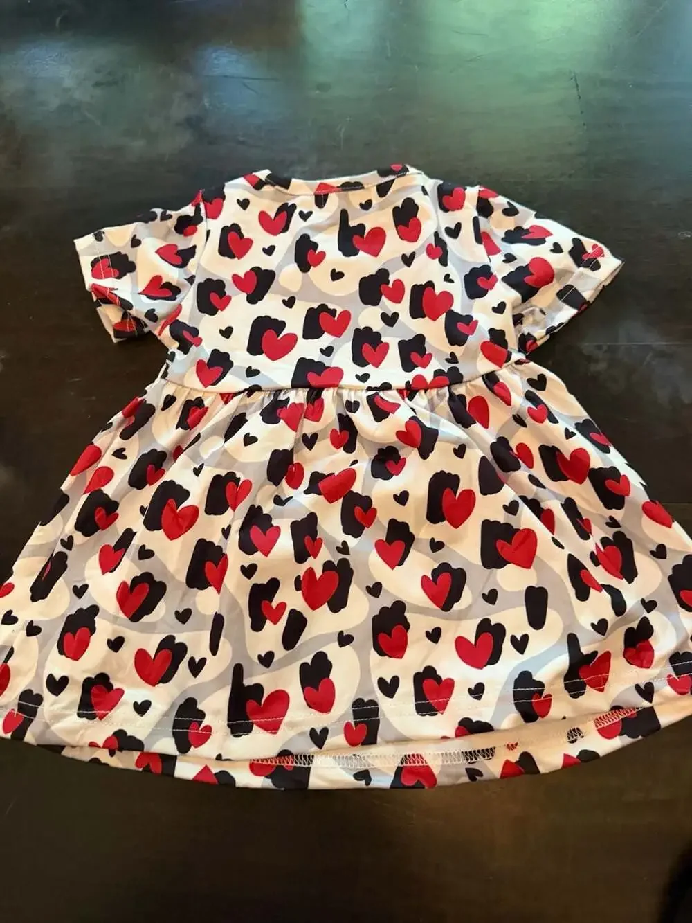 Pete & Lucy Love in the Wild Heart Print Dress Leggings and Headband Outfit Set
